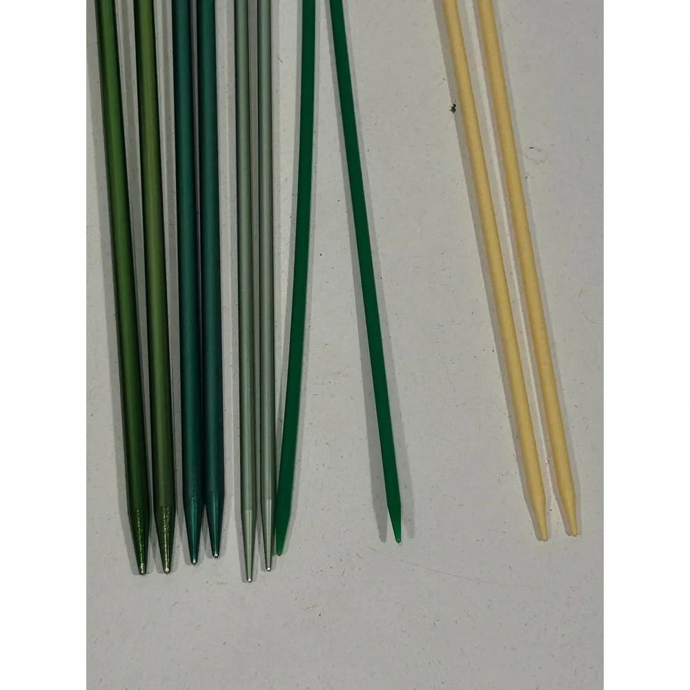 Vintage Mixed Knitting Needle Lot Boye Susan Bates Aluminum Bamboo 11 Pairs+